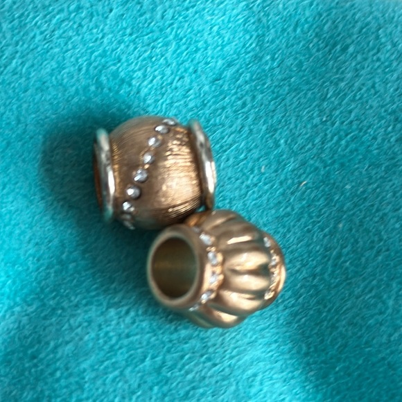 Brighton Rare Gold Beads (Bundle of 2) Shiny Crystals - Picture 3 of 4